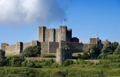 kono123 - Zamek w Dover – XII-wieczny zamek w Dover, w południowo-wschodniej Anglii, ...