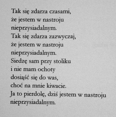 N.....i - Spadam mireczki. Dzisiaj jestem w nastroju nieprzysiadalnym. #slesicki czy ...