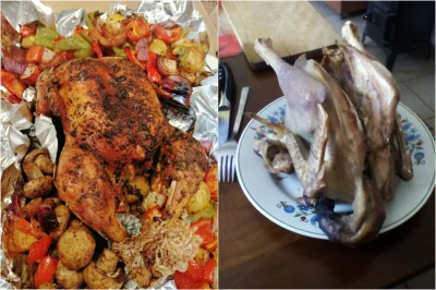 WuDwaKa - Porównanie kurczaka w wykonaniu #rozowypasek - @akNe - wpis vs #niebieskipa...