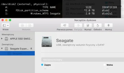 P.....s - Mam problem z zamontowaniem dysku zewnętrznego w macbooku. Wcześniej działa...