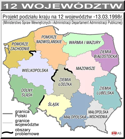 Gh0st - Tak by wyglądał podział kraju gdyby zdecydowano się utworzyć 12 województw.
...