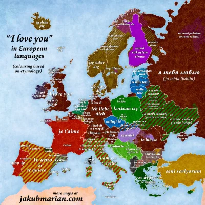 dzika-konieckropka - "Kocham Cię" w językach europejskich 乁(♥ ʖ̯♥)ㄏ
#jezykiobce #nau...