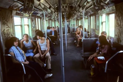 Kellyxx - Typowy Dzień w Nowojorskim metrze we wczesnych latach 80'
#fotohistoria #f...