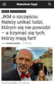 mrjetro - Żeby nie było później, że W. Cz. Janusz Korwin Mikke nie ostrzegał. :-D :-D...