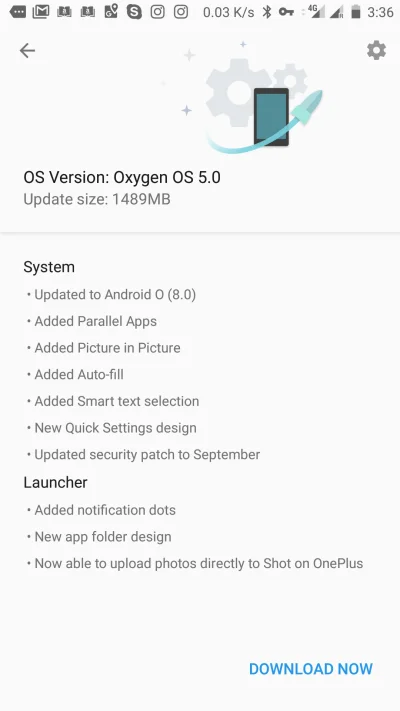 wajdzik - Nie wiem czemu jeszcze nikt nic nie pisał, ale jest już Android 8 na #onepl...