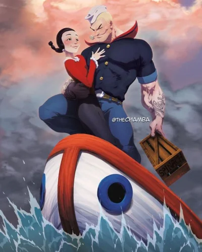 FlaszGordon - #art #cartoon #randomanimeshit [ #popeye #olive ]