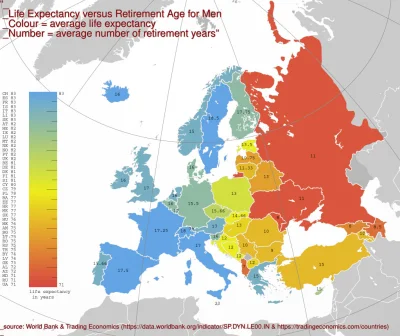 Lifelike - #europa #mapy #kartografiaekstremalna #demografia #emerytury #ciekawostki