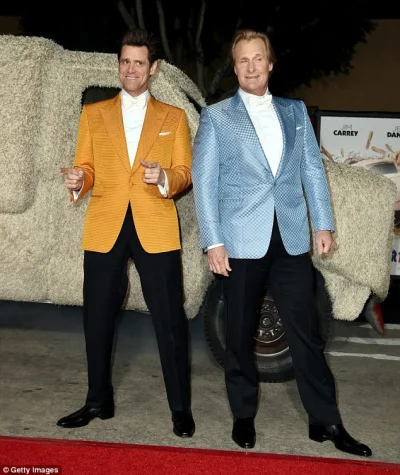 kino_oko - Jim Carrey i Jeff Daniels na premierze nowego filmu z serii "Głupi i Głups...