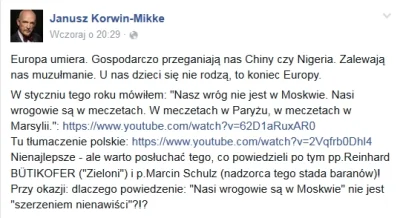 JogurtMorelowy - Tymczasem w alternatywnym wszechświecie Korwina-Mikke:
Europa umiera...