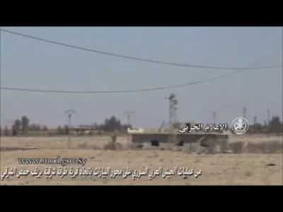 60groszyzawpis - Nowe nagranie z walk sił rządowych przeciwko ISIS na zachód od Palmi...