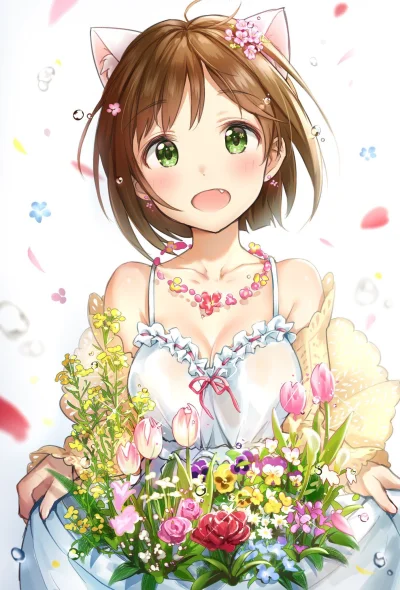 t.....t - #randomanimeshit #idolmaster #idolmastercinderellagirls #mikumaekawa #nekom...