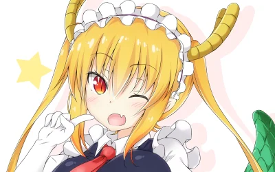 x.....x - #randomanimeshit #kobayashisanchinomaiddragon #tooru #maid #blondehair #red...