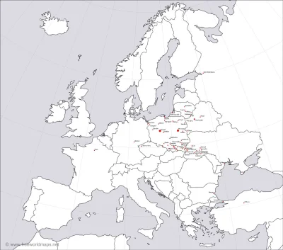 marcelus - Mapa przedstawiająca pomniki Mickiewicza w Europie #mapa #mapy #mapporn
#...