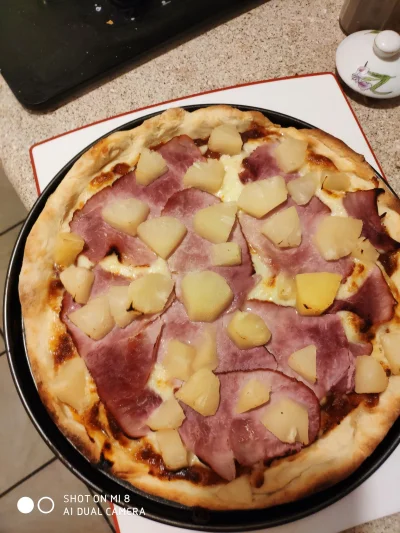 appylan - Kolacja gotowa. Pyszna pizza hawajska, dla smakoszy. #pizza #bojowkapizzyha...