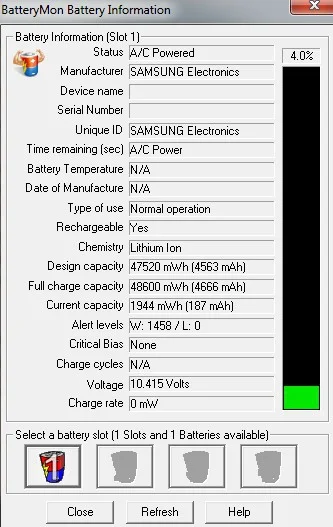 N.....K - Wymieniłem baterię w Samsungu R580 z Win7 na nową (zamiennik), bo stara trz...