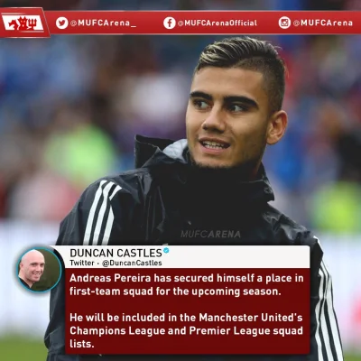 ryzu - Manchester United prospect Andreas Pereira secures a place in Jose Mourinho’s ...