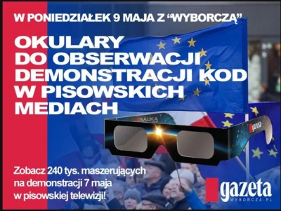 yazhubal - W poniedziałek 9 maja z "Wyborczą": Okulary do obserwacji demonstracji KOD...