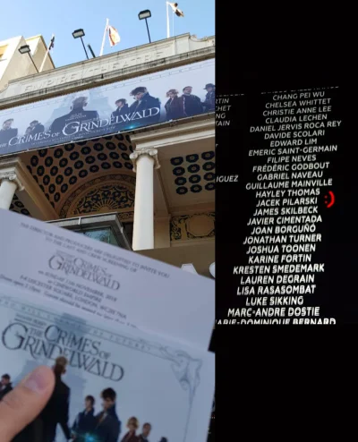 enemydown - Wczoraj była premiera Fantastic Beasts 2 dla twórców i reżyserów w Londyn...