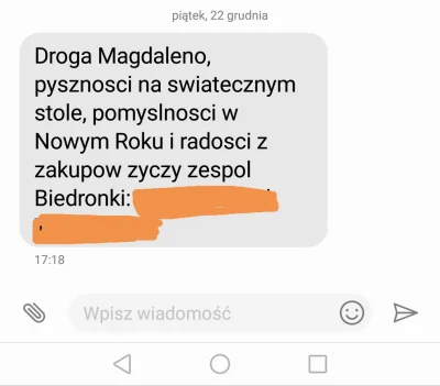 czarna__jagoda - To dziwne uczucie, kiedy Biedronka przesyła Ci życzenia świąteczne, ...