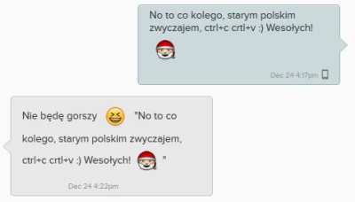 chybaDapi - Też macie Mirki wrażenie, że większość świątecznych SMSów wygląda podobni...