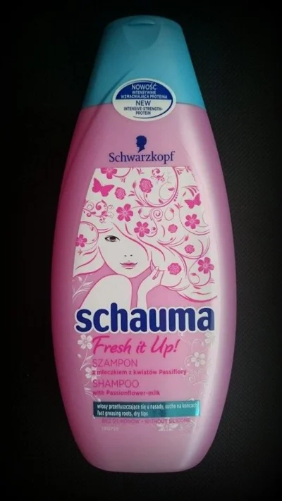 Nicy - Schauma Fresh it Up! Szampon z mleczkiem z kwiatów Passiflory. 
Do włosów prz...
