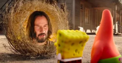 SkrytyZolw - Keanu Reeves w kinowej wersji SpongeBoba. Zagra chamaechorę, czyli popul...