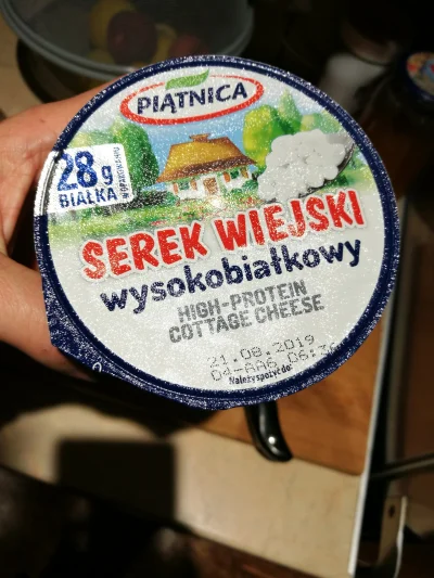 Pathlogan - Plusujcie serek wiejski wysokobiałkowy od Piątnicy. 28 gramów białka #!$%...