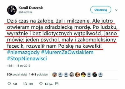 WixaDrv - @Vatos_Locos takie tam z Twitterow Durczoka #stopnienawisci #stophipokryzji