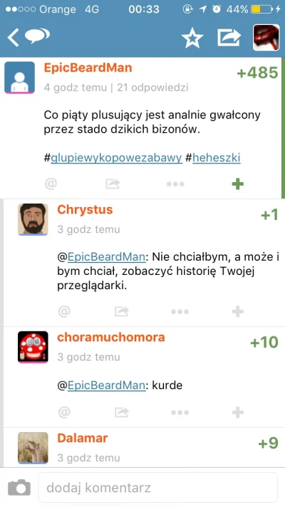 absinth - @EpicBeardMan: @Lorax: ej ja też mam 485! oszukaństwo ( ͡° ʖ̯ ͡°)