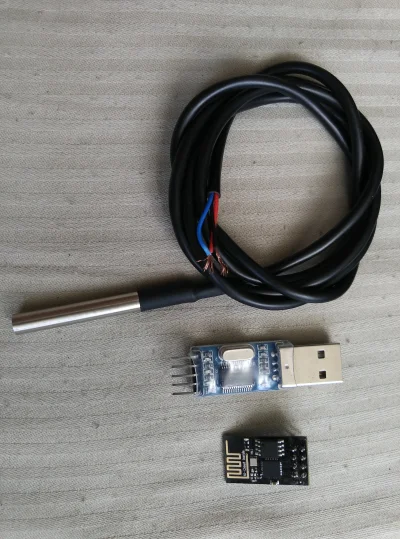 alibaba848 - #elektronika #esp8266 #ds18b20
Mirki pomóżcie mi zrobić Wifi termometr....