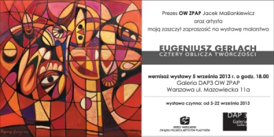 gerlacheugeniusz - Dom Artysty Plastyka - Galeria DAP OW ZPAP – wystawa Eugeniusza Ge...