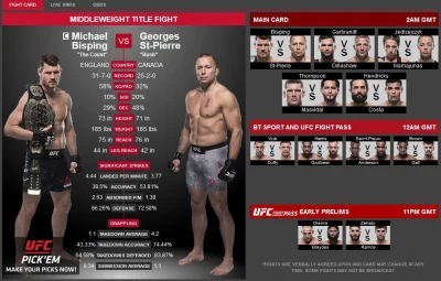 johnmorra - #ufc #mma

UFC 217: Start: 01:00 Polskiego czasu
Stream: Po Angielsku ...