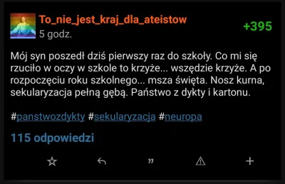 K.....y - Ja rozumiem, że można mieć ból dupy o wiele rzeczy, które #!$%@? kościół ka...