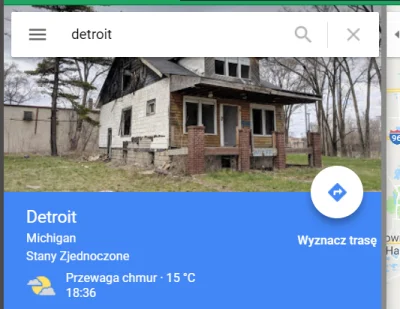 ilduce999 - Google maps lokalizację 'Detroit' okrasza takim zdjęciem: