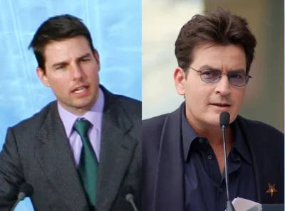 D.....w - Pojedynek: Charlie Sheen vs Tom Cruise
#ankieta #pytanie #pieniadze #slawa...