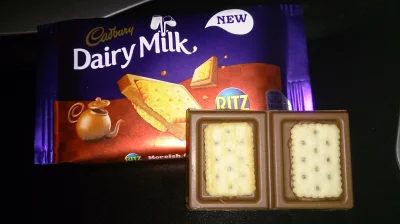 Z.....n - #czekolada czo ten #cadbury, te krakersy są solone. Ale razem smakują dobrz...