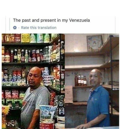 wojna_idei - W Wenezueli kurczy się nie tylko ilość towarów na półkach. Kurczą się ró...