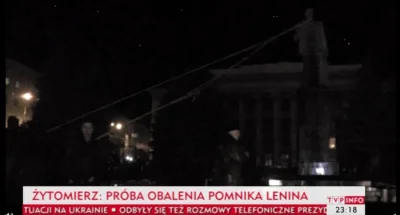 MrProfeska - W Żytomierzu próbują obalić pomnik Lenina #ukraina #ua