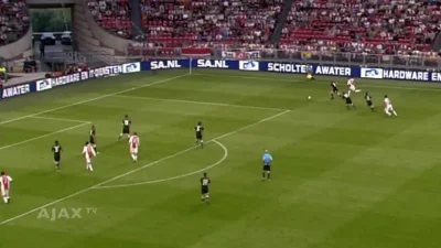 b.....g - Bramka z przewrotki Luisa Suáreza sprzed 6 lat, mecz Ajax Amsterdam - PAOK ...