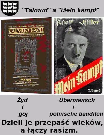 WolnyLechita - Talmud i Mein Kampf - symbole nienawiści.