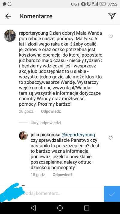 KisielBB - Już pomijam skuteczność pisania takich próśb w komentarzach na instagramie...