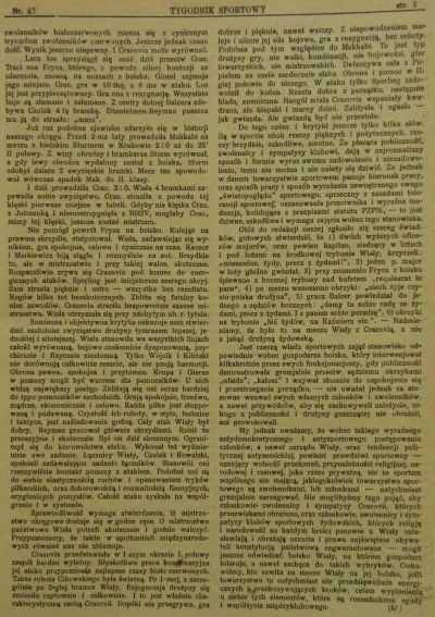 MlodyWedrowiec - Tygodnik sportowy z 1924. Szczególnie ciekawa końcówka artykułu.