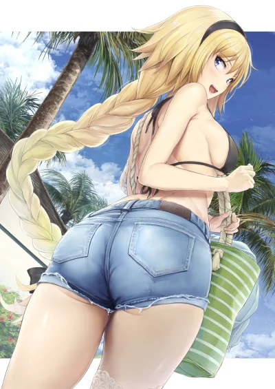 bakayarou - #randomanimeshit #fate #fategrandorder #jeannedarc #thighs #buttai #anime...
