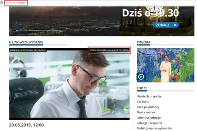 ghost18 - Oglądam materiał na stronie TVP. Leci reklama i napis w prawym górnym rogu ...