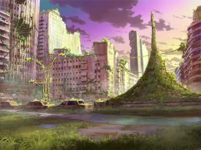 FuzzyWuzzy_ - #randomanimeshit #naturanime #architekturanime #landscape #scenery #ani...