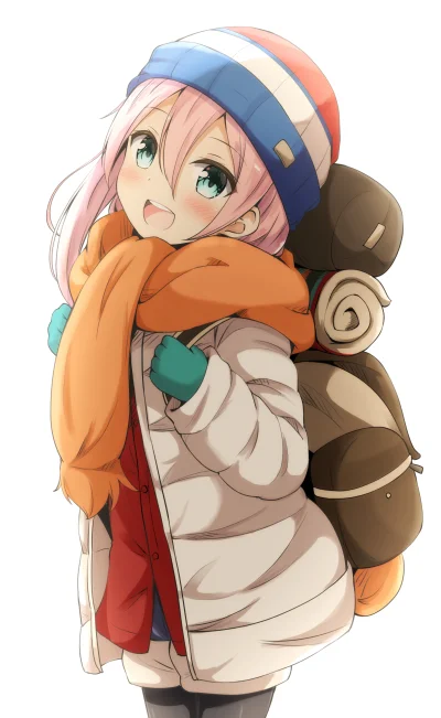 l.....f - #randomanimeshit #yurucamp #nadeshikokagamihara #anime #pixiv #