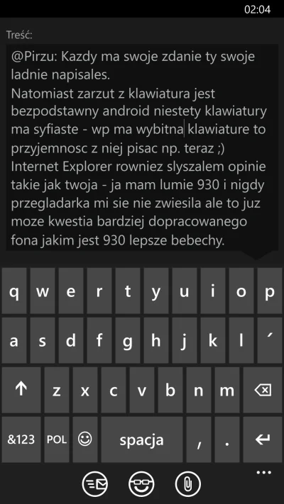 rasdel - @Pirzu: Kazdy ma swoje zdanie ty swoje ladnie napisales.
Natomiast zarzut z...