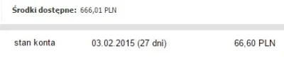 Kramarz - Hmmm.... ostatnio 666 mnie prześladujo...
666 na koncie bankowym...
66,60...