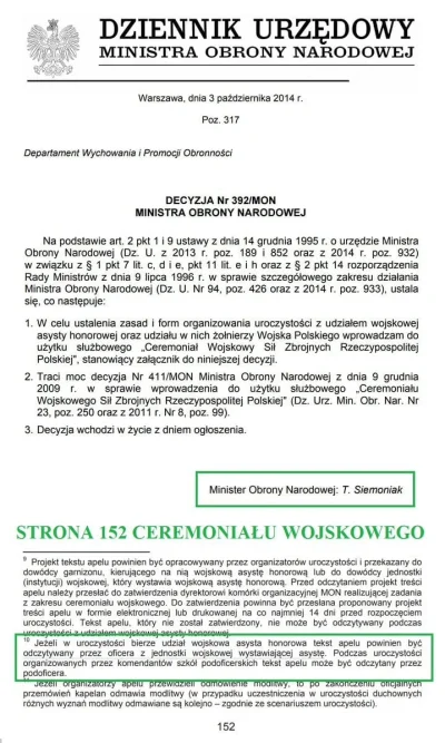 MagicPiano222 - @greven: Zaproszono MON i asystę wojskowa? No to pięknie, ale wówczas...