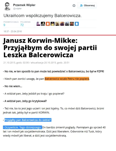 t.....n - a są tacy, którzy twierdzą, że Balcerowicz to nie prawak ( ͡° ͜ʖ ͡°)
#poli...